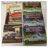 5 Hudson/Plymouth/Chevy Catalogs