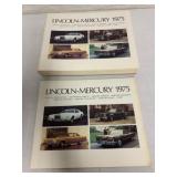 10+ 1975 Lincoln Mercury brochures