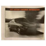 70+ 1973 Datsun Consumer Info Catlogs