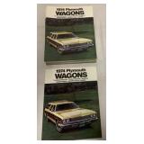 35+ 1974 Plymouth Wagons Brochures