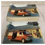 60+ 1975 Dodge Tradesman Van Brochures