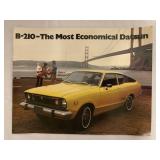 30+ 1975 Datsun B-210 Dealer Brochures
