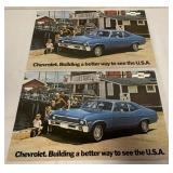 50+ 1972 Chevrolet Nova 11" X 17" Sheets