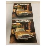 15+ 1974 Chrysler brochures