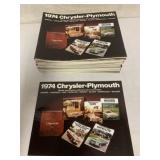 20+ 1974 Chrysler-Plymouth brochures