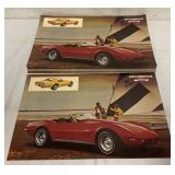 50+ 1973 Chevrolet Corvette 11" X 17" Sheets