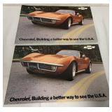 50+ 1972 Chevrolet Corvette 11" X 17" Sheets