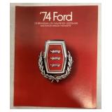 20+ 1974 Ford Dealer Brochures