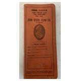 1941/1942 John Deere Order/Price List Booklet
