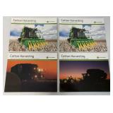 (4) John Deere Cotton Harvesting Brochures