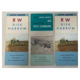 3 John Deere Harrow/PTO Combine Brochures