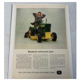 Vintage John Deere 110 Magazine Advertisement
