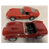 2 Die Cast Cars Ferrari by Burago