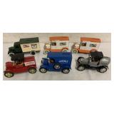 6 Die Cast Advertising Banks by Ertl