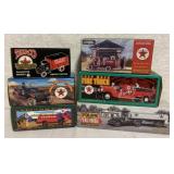 6 Texaco Banks by Ertl with boxes