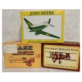 3 Collector Airplanes-John Deere, Case, New
