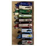 9 trucks-Ford, International, Historical Winross