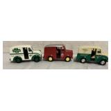 3 Die Cast Advertising Delivery Trucks by Ertl