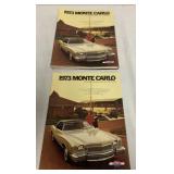 20+ 1973 Chevy Monte Carlo Brochures