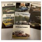 9 Dodge and Plymouth Brochures