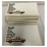 60+ Chevy Pick Up Advertising