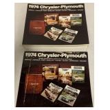 15+ 1974 Chrysler-Plymouth Brochures