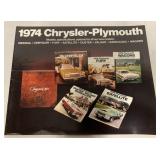 45+ 1974 Chrysler-Plymouth Car Brochures