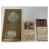 3 York, PA small advertising calendars