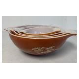 Pyrex 441-4 Autumn Harvest  Nesting bowls