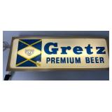 Gretz Premium Beer Lighted Sign