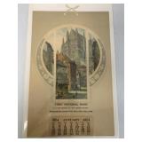 First National Bank York PA 1924 Calendar