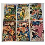 (6) DC Comic Books-Thor/Kazar/Warlord/others