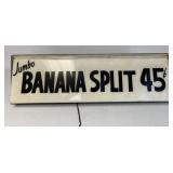 Jumbo Banana Split 45 Cents Lighted Sign