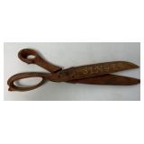 Singer Wooden Advertising Scissors