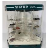 Zippo/Sharp Rotating Display Case w/ Lighters