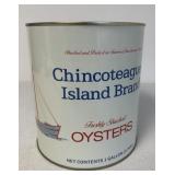 Chincoteague Island Brand 1 Gallon Oyster Can