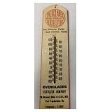 Everglades Fertilizers Wooden Thermometer