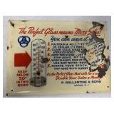 Ballantine Beer Dealer thermometer