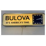 Bulova Light Up Clock