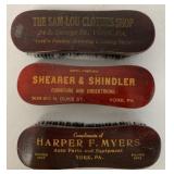 (3) York PA Adv. Brushes-Myers/Sam-Lou/others