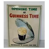 Contemporary Guiness Time Tin Sign