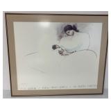 Framed R.C.Gorman Many Horses Gallery Print