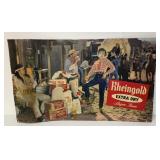 Rheingold Beer cardboard sign