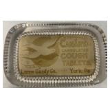 Leroy Candy Co. York PA Glass Paperweight