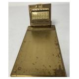 First National Bank York clip board w/calendar