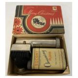 Mobil/Socony Brush Set w/ Cleaning Fluid Can