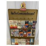 Shank Sign Co. Display rack w/Iroquois Insurance