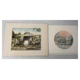 (2) P. Buckley Moss/Davis Gray Litho York PA