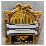 Miller Genuine Draft Lottery sign