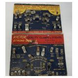 2 Victor Snap-On Clamps/Straps Store Displays